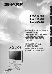 Sharp LC-20C3US LC-13C3U-S | LC-15C3U-S | LC-20C3U-S Operation Manual