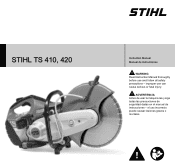 Stihl TS 410 Instruction Manual