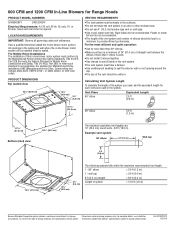 KitchenAid UXW7324BSS Dimension Guide