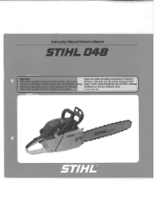 Stihl 048 Instruction Manual