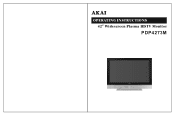 Akai PDP4273M1 Operating Instructions