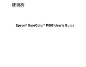 Epson P800 User Manual