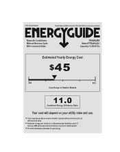 Frigidaire FFRA0522U1 Energy Guide