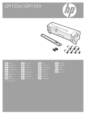 HP C8519A HP LaserJet 9000 Series Maintenance Kit - Install Guide (multiple language)