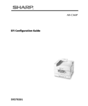Sharp AR-C360P AR-C360P EFI Configuration Guide