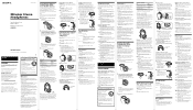 Sony MDR-RF6000 Operating Instructions