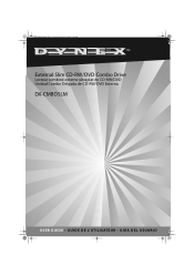 Dynex DX-CMBOSLM Dynex Slim External USB 2.0 DVD-ROM/CD-RW Drive (English)