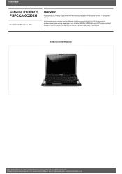 Toshiba P300 PSPCCA-0C502H Detailed Specs for Satellite P300 PSPCCA-0C502H AU/NZ; English