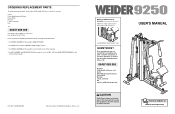 Weider Weevsy5922 Instruction Manual