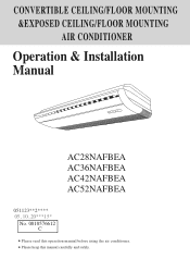 Haier AC36NAFBEA User Manual