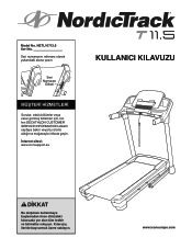 NordicTrack T11.5 Treadmill Turkish Manual