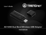 TRENDnet TEW-805UB Quick Installation Guide