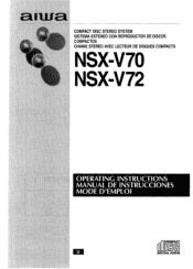 AIWA NSX-V70 Operating Instructions