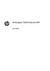 HP DesignJet T3500 Users Guide