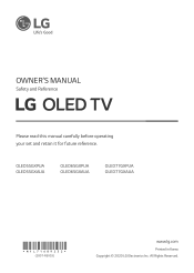 LG OLED77GXPUA Owners Manual