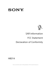 Sony Xperia XZ2 Compact SAR