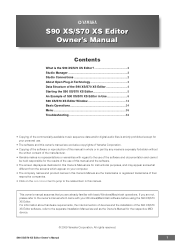 Yamaha XS User Manual