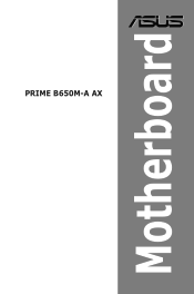 Asus PRIME B650M-A AX Users Manual English