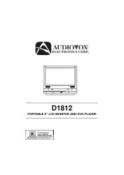 Audiovox D1812 Owners Manual