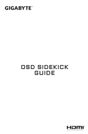 Gigabyte M32U Arm Edition OSD Sidekick User Guide
