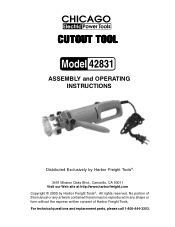 Harbor Freight Tools 42831 User Manual