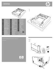 HP Color LaserJet CP2020 HP Color LaserJet CP2020 Series - 250-sheet Tray Install Guide