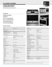 LG LSSG3016ST Owners Manual - English