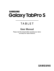 Samsung Galaxy TabPro S User Manual