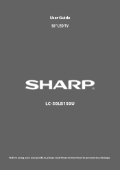 Sharp LC-50LB150U User Guide
