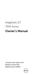Dell Inspiron 17 7737 Owners Manual