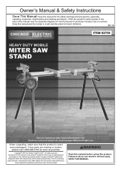 Harbor Freight Tools 62750 User Manual