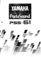 Yamaha PSS-51 Manual