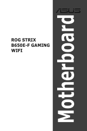 Asus ROG STRIX B650E-F GAMING WIFI Users Manual English