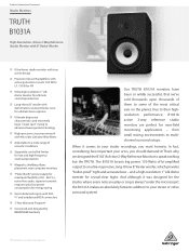Behringer B1031A Product Information Document