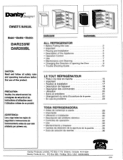 Danby DAR259 Product Manual