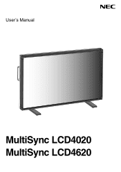 NEC LCD4020-2-TVX User Manual