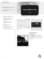 Behringer DEEPMIND 12D-TB Product Information Document