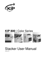 Konica Minolta KIP 800 Color Series KIP 800 Series Stacker User Manual