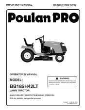 Poulan BB185H42LT User Manual