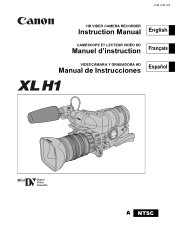 Canon XL-H1 XL H1 Instruction Manual