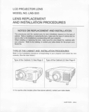 Sanyo LNS-S03 Owners Manual