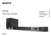 Sony HT-ST9 Startup Guide (Large File - 35.04 MB)