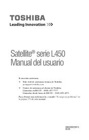 Toshiba L450 EZ1543 User's Guide for L450 Series, Spanish