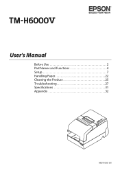 Epson TM-H6000V Users Manual