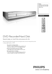 Philips DVDR520H Leaflet