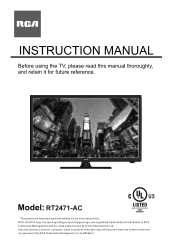 RCA RT2471-AC English Manual