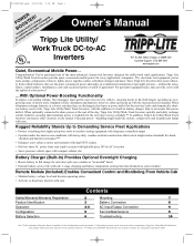 Tripp Lite UT1250UL Owner s Manual for UT Inverter/Chargers 932432