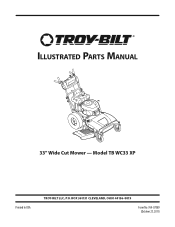 Troy-Bilt TB WC33 Parts List