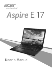 Acer Aspire E5-771G User Manual