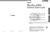 Canon PowerShot A200 Software Starter Guide DC SD Ver.10